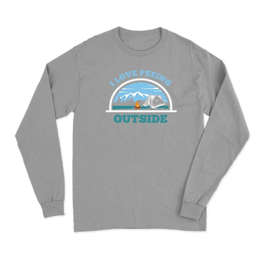 I Love Peeing Outside Men Long Sleeve T-Shirt